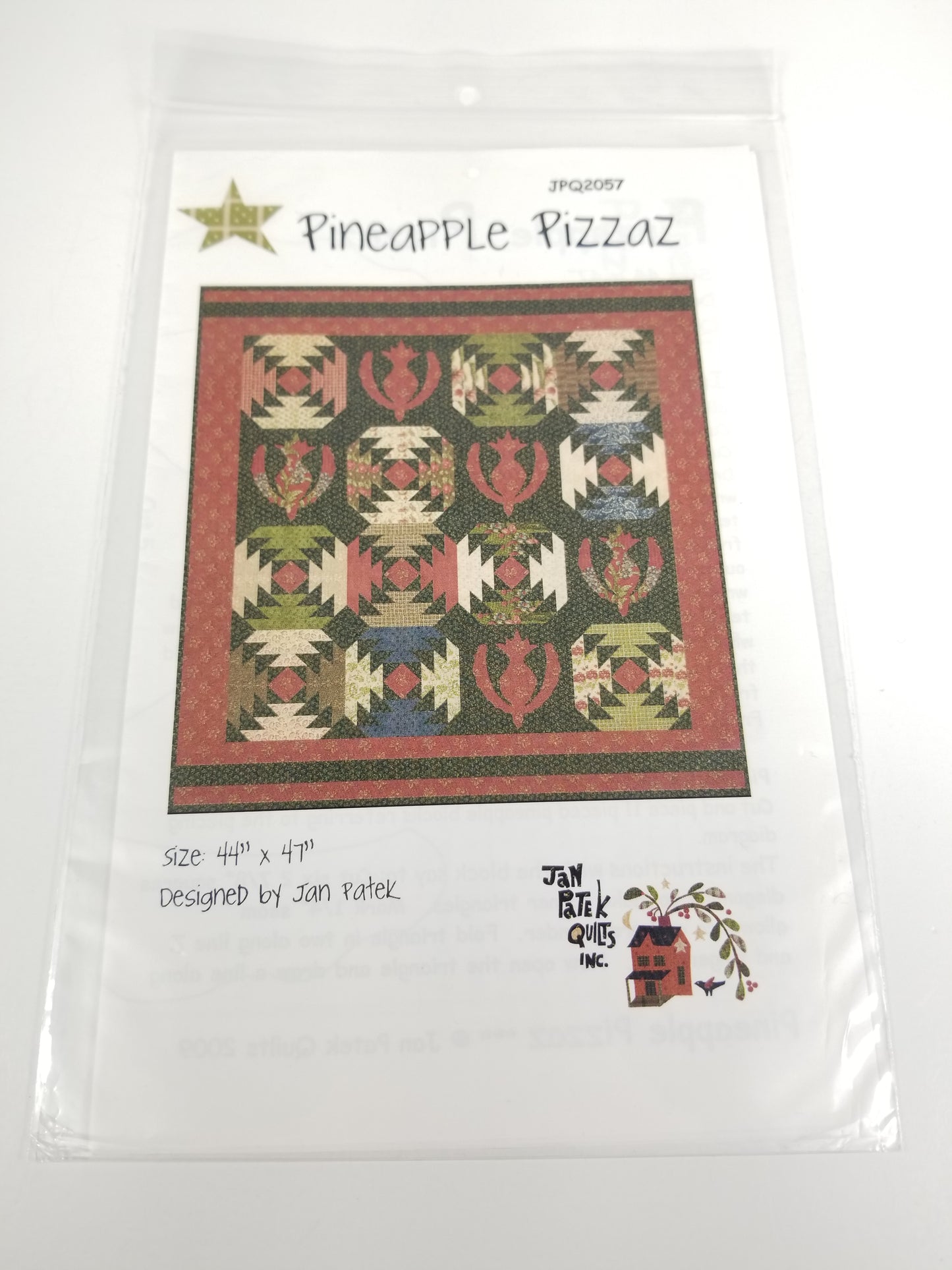 Pineapple Pizzaz Quilt Pattern JPQ2057 2009