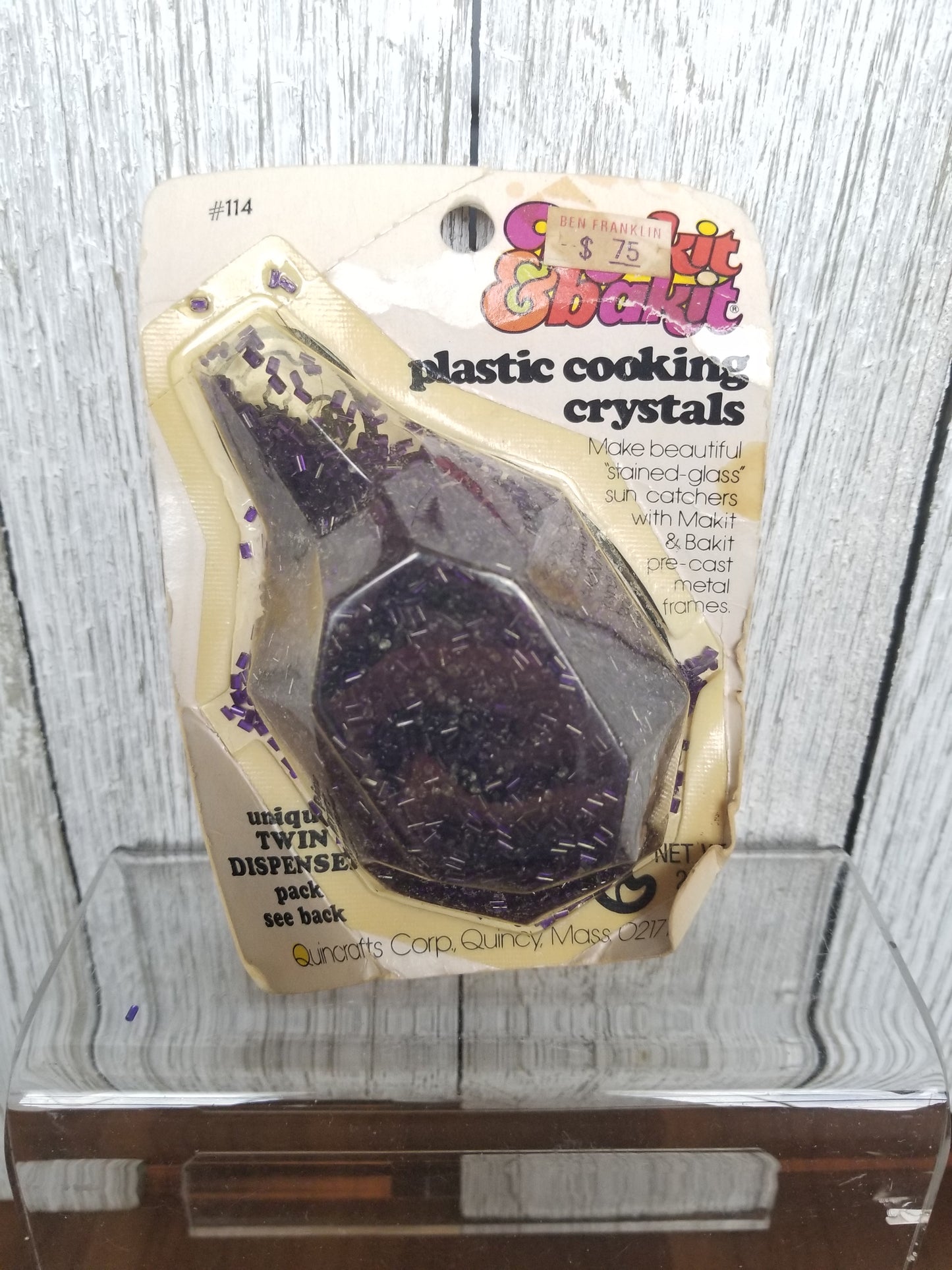 VTG Makit & Bakit Refill Plastic Melting Cooking Crystals Suncatchers (U PICK Color)