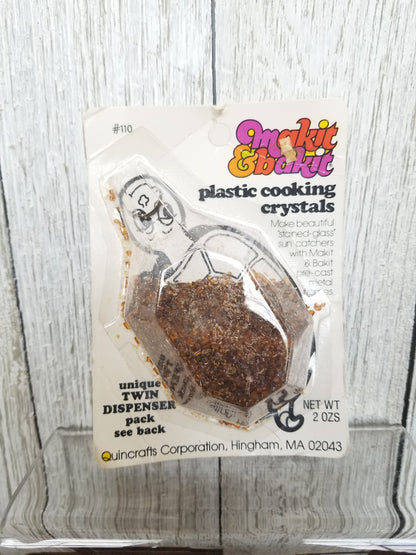 VTG Makit & Bakit Refill Plastic Melting Cooking Crystals Suncatchers (U PICK Color)