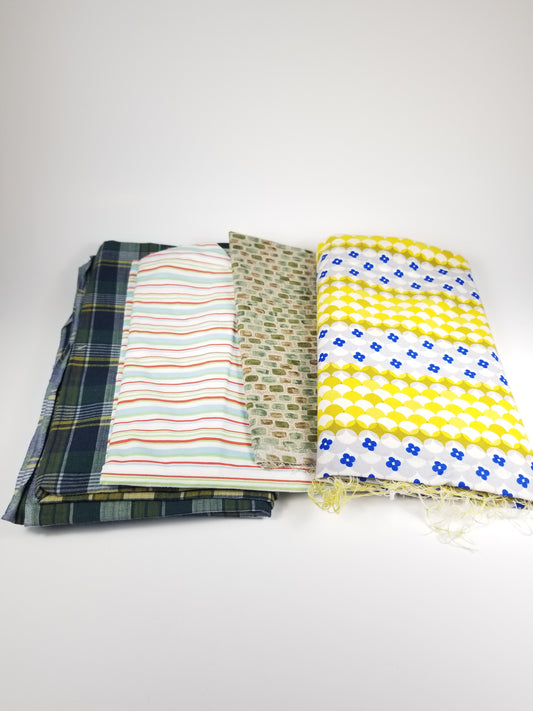 Yellow green fabric bundle