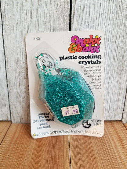 VTG Makit & Bakit Refill Plastic Melting Cooking Crystals Suncatchers (U PICK Color)